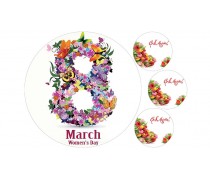 Харчова картинка "8 Березня". 6