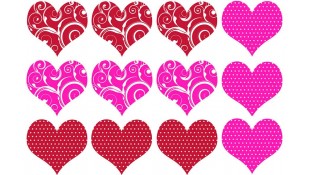 Картинки-серця для печива та пряників