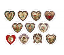 Валентинки для пряників та печива 2