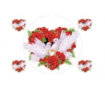 Харчова картинка Весільна 1