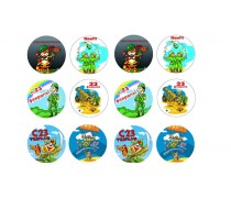 Харчова картинка для капкейків "З 23 лютого"