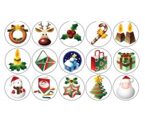 Новорічні картинки для капкейків