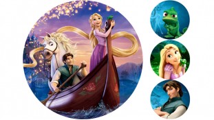 Рапунцель для круглого торта