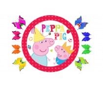 Свинка Пеппа для круглого торта