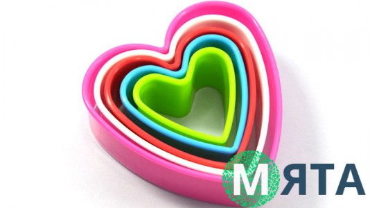 Вирубка Сердечки. 5 штук