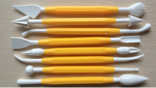 Набір пластикові стеки для мастики. 8 штук