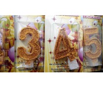 Свічки цифри Золото