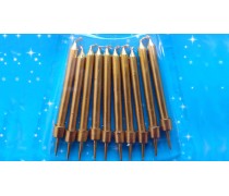 Золоті свічки для торта