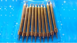 Золоті свічки для торта