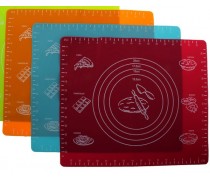 Силіконовий килимок для розкочування та випічки з білою розміткою. Середній