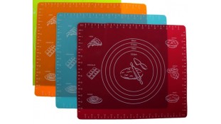 Силіконовий килимок для розкочування та випічки з білою розміткою. Середній