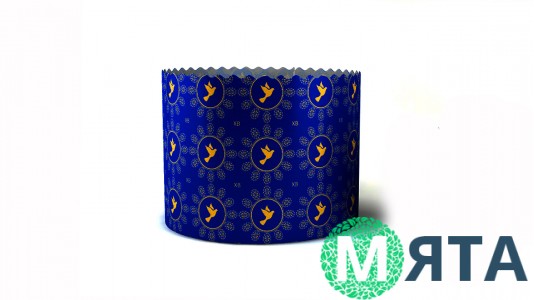 Паперові форми для пасок Синя ХВ 110х85 мм