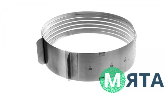 Розсувне кільце для нарізки коржів