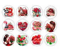 Їстівна картинка "Зі святом Весни. 8 березня". 