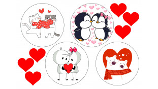 Їстівна картинка День Закоханих 13