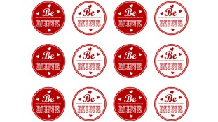 Цукрові картинки для капкейків День Закоханих