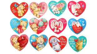 їстівні валентинки для капкейків