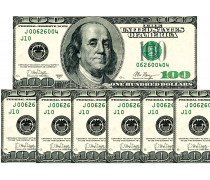 Їстівна картинка Долари 