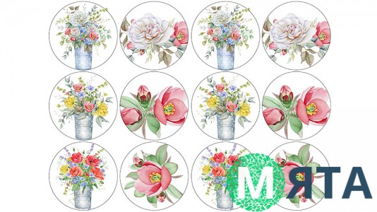 Їстівна картинка "Квіти" 11