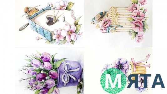 Їстівна картинка "Квіти" 13