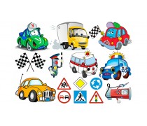 Машинки та дорожні знаки