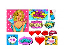 Їстівна картинка Поп Арт 9