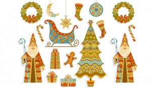 Новорічна картинка "Святий Миколай" 106