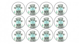 Їстівна картинка "З Днем Народження. Ведмедик"