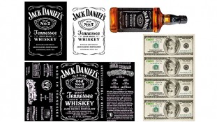 Джек Деніелс етикетки