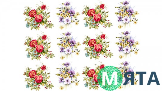 Їстівна картинка "Квіти" 21
