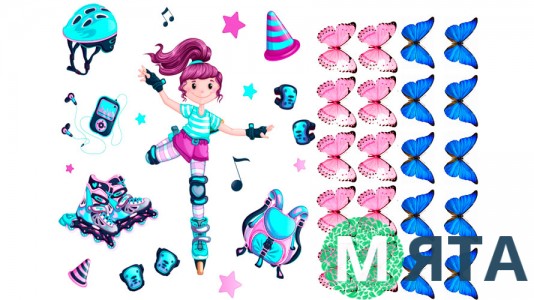 Дівчинка на роликах