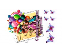 Їстівна картинка "Подружка з ДР"