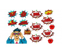 Їстівна картинка Чоловічий Поп Арт 15