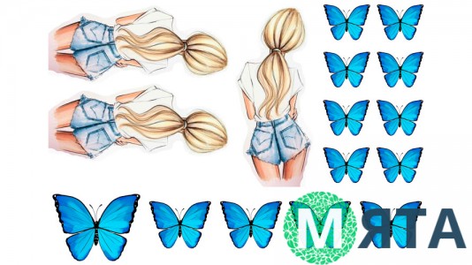 Їстівна картинка "Дівчина" 1