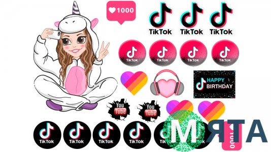 Їстівна картинка Єдиноріг Тік Ток 4