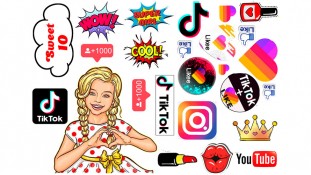 Дитячий Поп Арт + Соцмережі