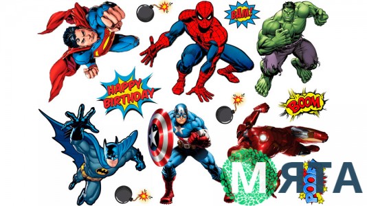 Супергерої +поп арт 5