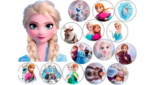 Їстівна картинка Холодне Серце 33