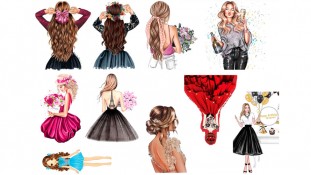 Їстівна картинка "Дівчата"