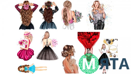 Їстівна картинка "Дівчата"