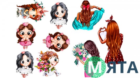 Їстівна картинка "Дівчата 2"