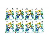 Новорічне зображення Сніговик