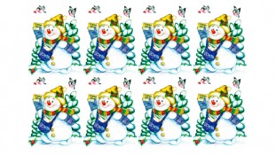 Новорічне зображення Сніговик