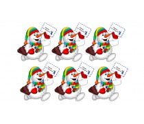 Новорічна картинка Сніговик 1