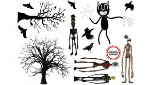 Їстівна картинка Сиреноголовий та картун кет