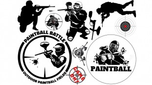 Їстівна картинка "Пейнтбол"
