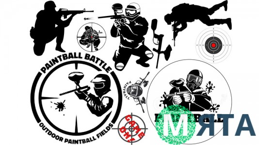 Їстівна картинка "Пейнтбол"