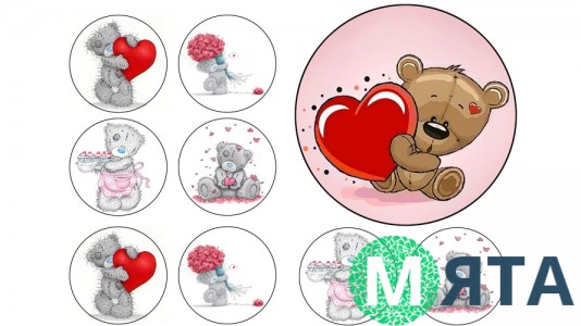 Їстівна картинка ВЕДМЕДИКИ ТЕДДІ 5