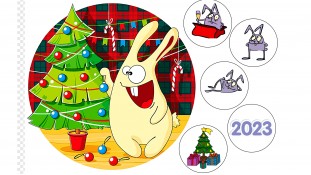 Їстівна картинка Заєць №1