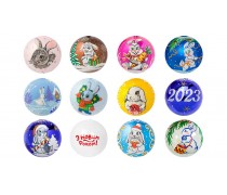 Новорічна картинка Зайці №4